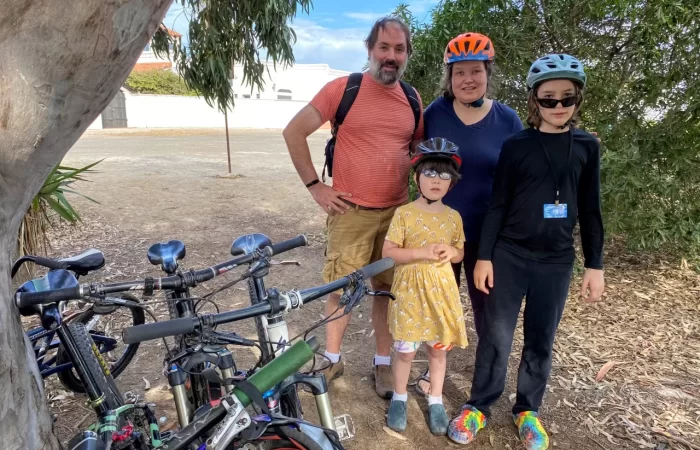 family and bikes