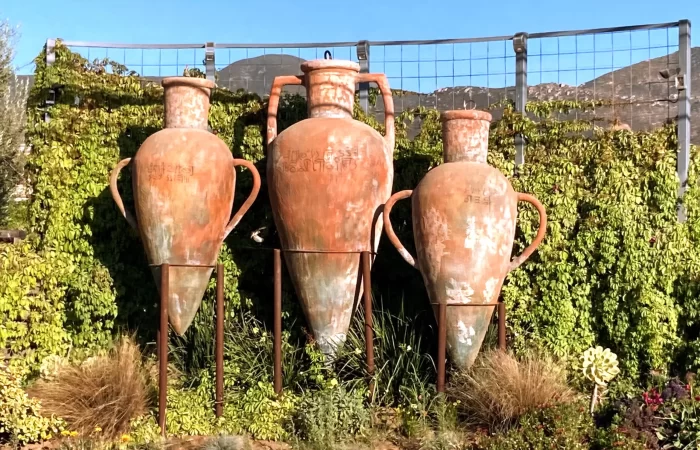 old wine containers