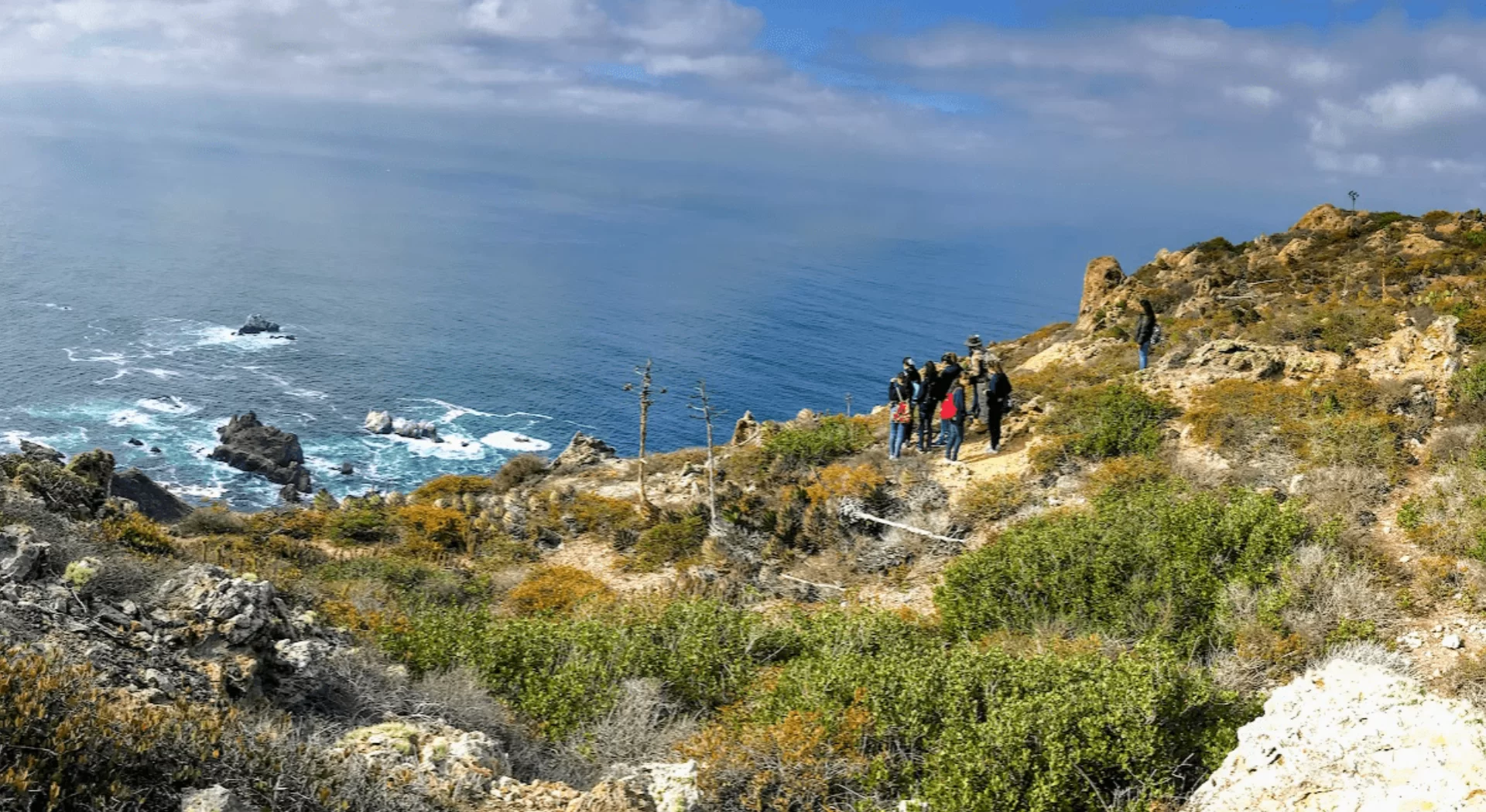 coastline hikers