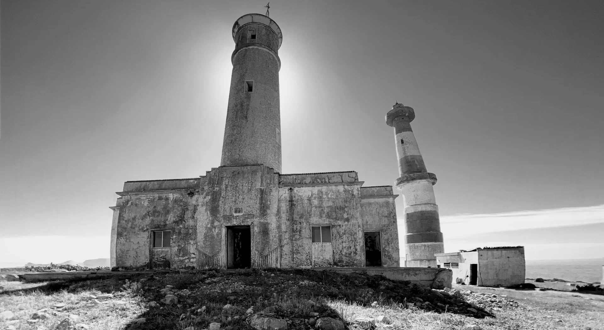 two lighthouses in Ensenada