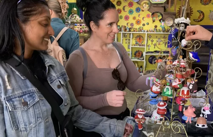 two ladies shopping