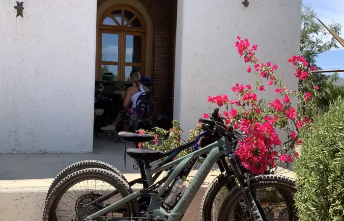 bikes and flowers