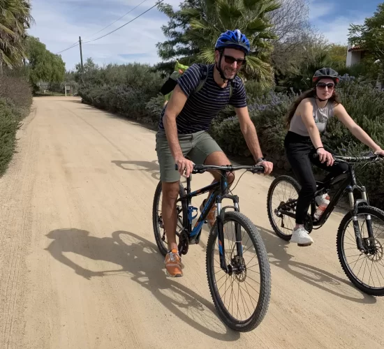 two cyclists